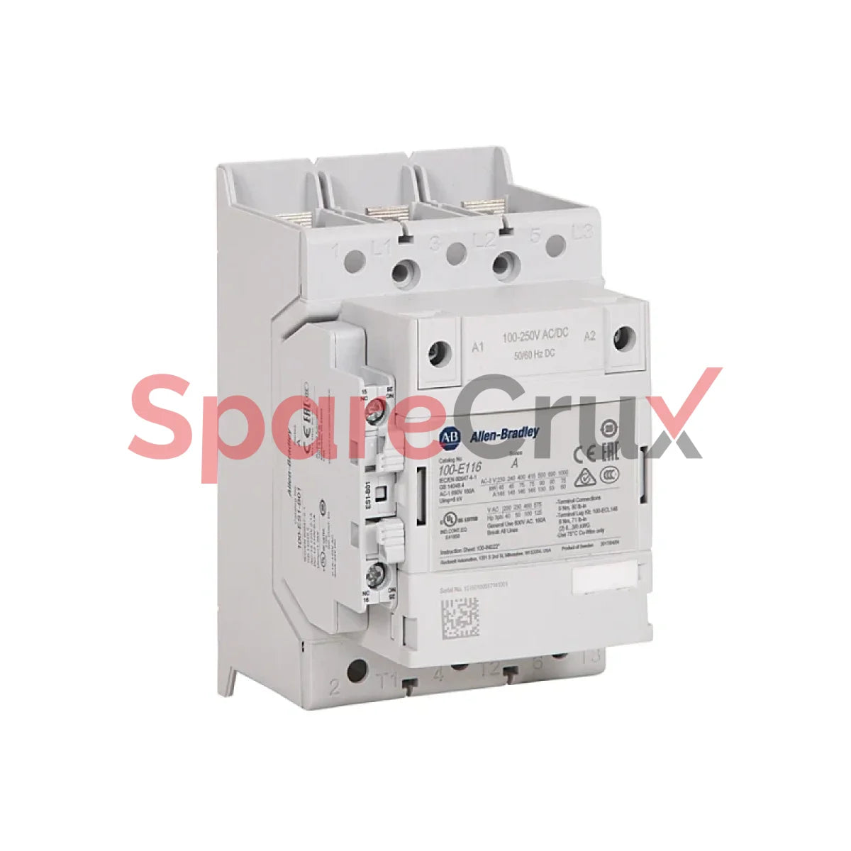 100-E116Kd11 | Allen Bradley Contactor Iec 116 A 100 50 60 Hz/100 250V Dc