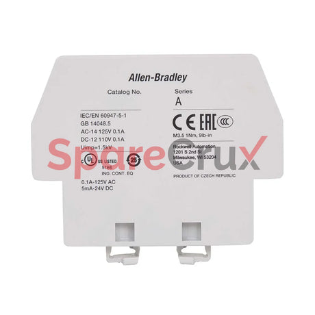 100-Es1-11 | Allen Bradley Auxiliary Contact 1 No Nc Inside Mounting