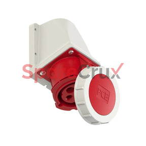 124-6 | Pce Well Socket Outlet 32A 3P + E Ip44