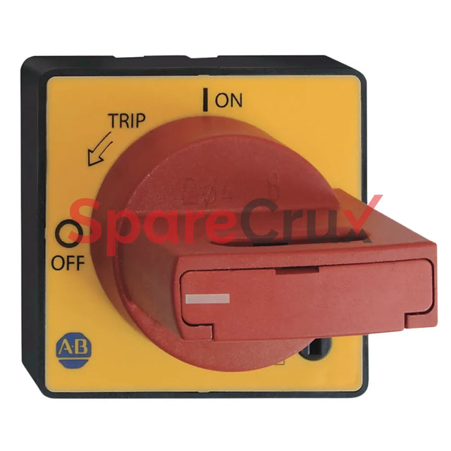 140M-C-Dry66 | Allen Bradley Door Coupling Handle - Red Yellow