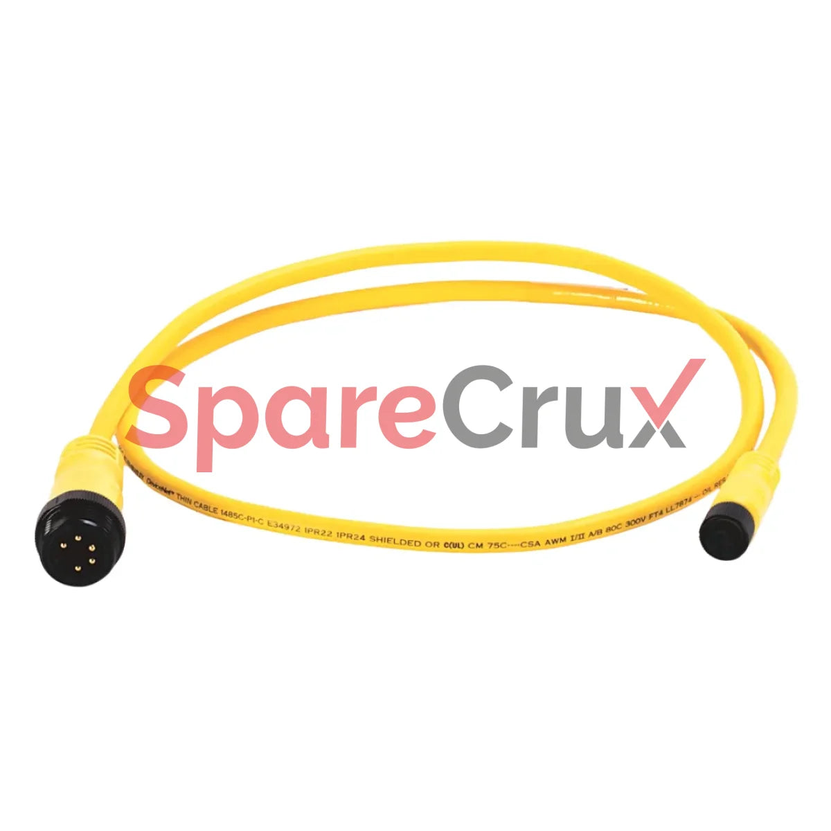 1485R-P1N5-C | Allen Bradley Devicenet Tap Micro Straight Male To Mini 5-Pin Clear Pvc Jacket