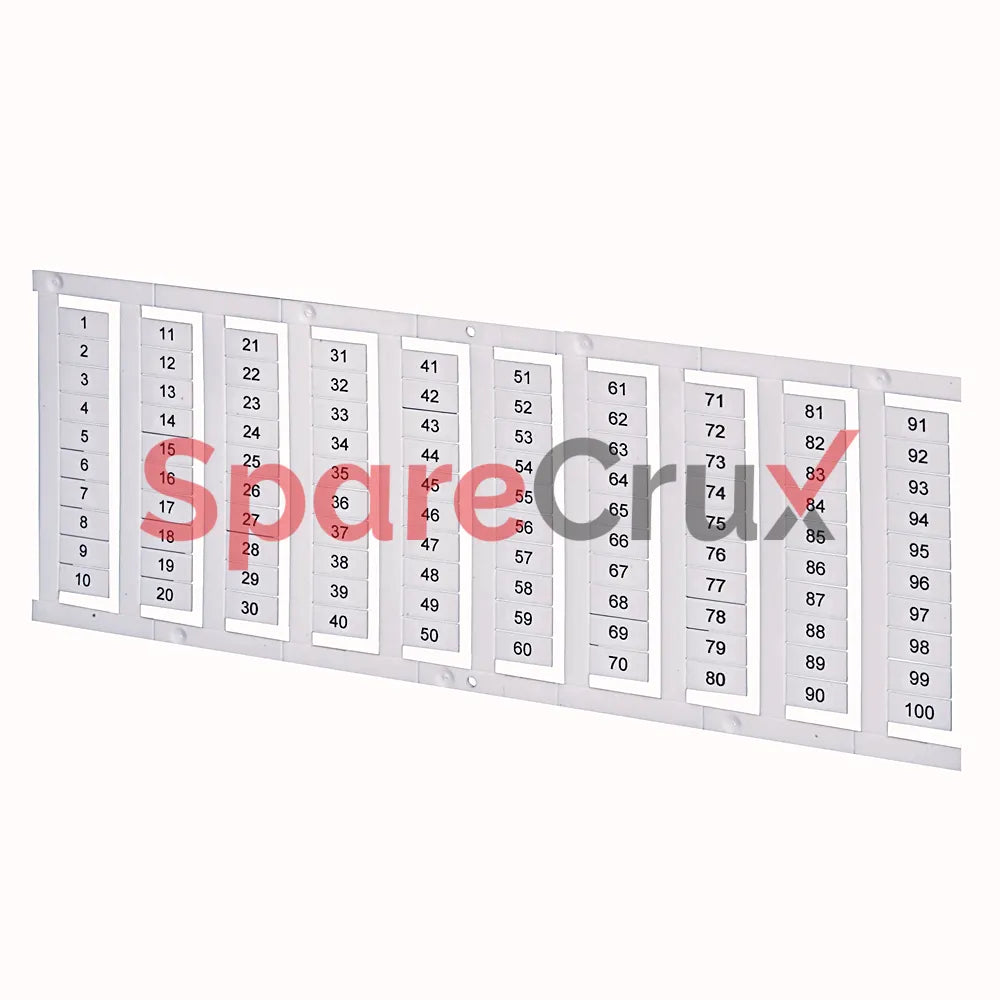 1492-M6X12VU451-460 | ALLEN-BRADLEY | Marker, Terminal Block, 6 mm x 12 mm, VU1 Version, 451-460 Series