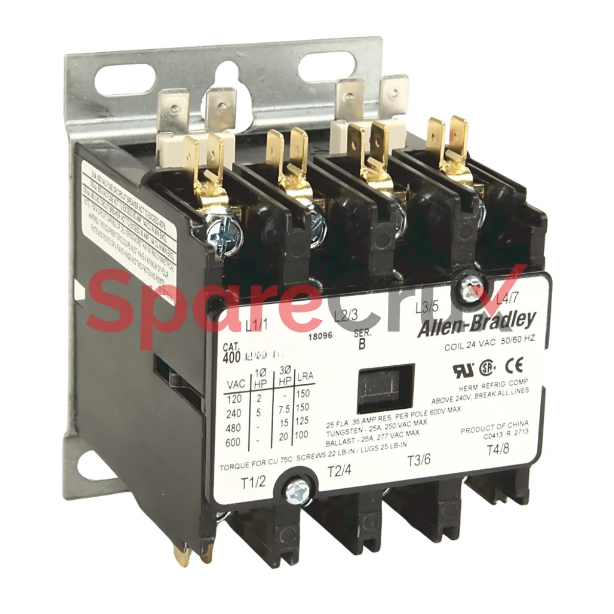 400-DP30NB2 | ALLEN BRADLEY | Definite Purpose Conttr,30A,480V 50/60Hz