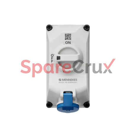 5601306G | Mennekes Cee Wall Mounted Fused Receptacles Switched With Mechanical Duo-Interlock 16Amp