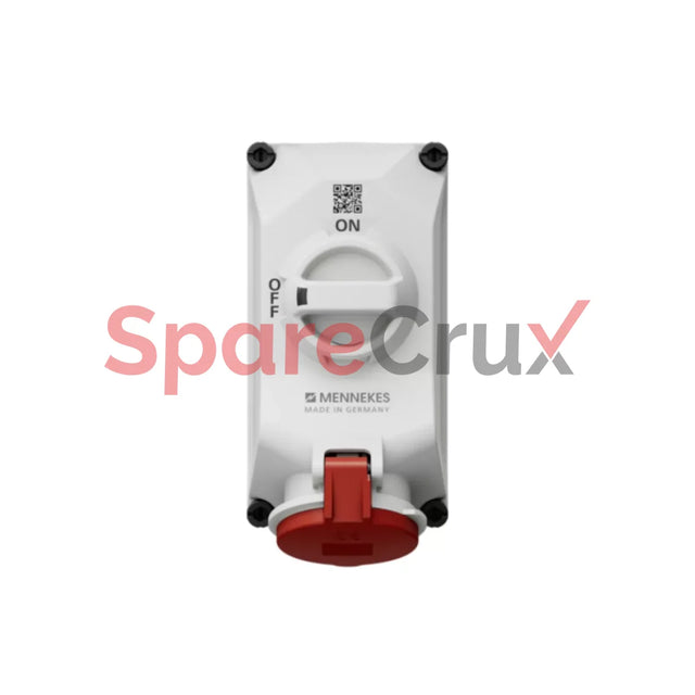 5603406G | Mennekes Cee Wall Mounted Fused Receptacles Switched With Mechanical Duo-Interlock 32Amp