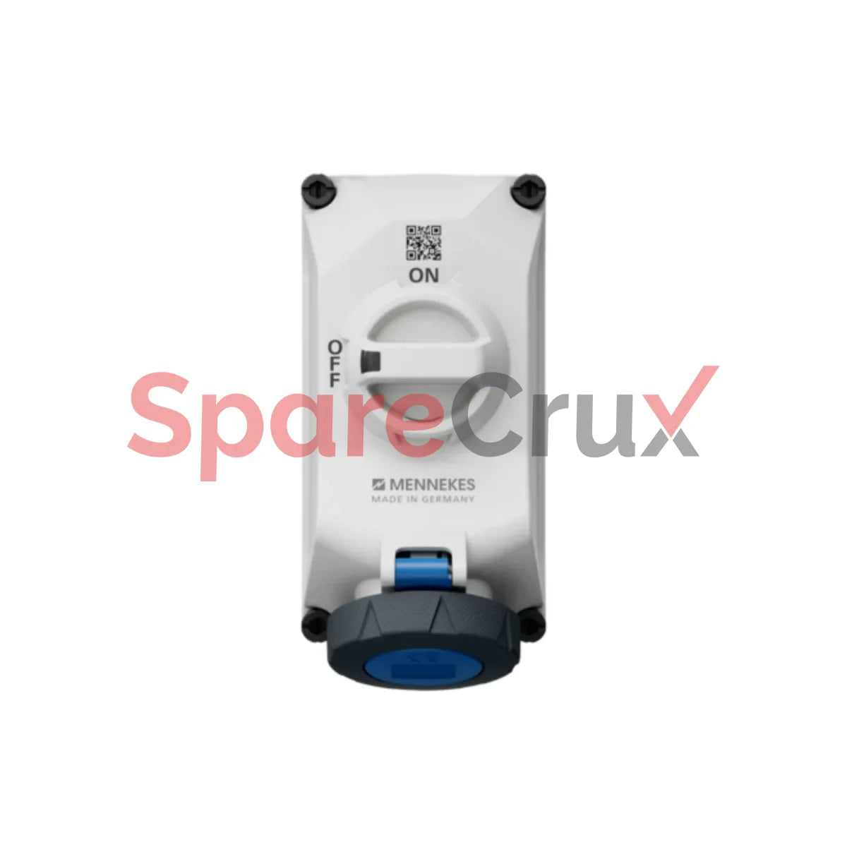 5604306G | Mennekes Cee Wall Mounted Fused Receptacles Switched With Mechanical Duo-Interlock 32Amp