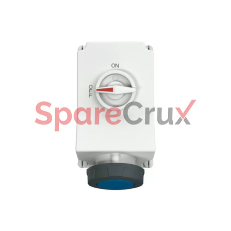 5911A | Mennekes Cee Wall Mounted Fused Receptacles Switched With Mechanical Duo-Interlock 63Amp 2