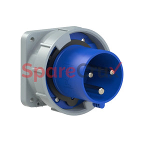 633-6 | Pce Cee- Flanged Plug Straight 63A 3P 6H Ip67 Power Twist