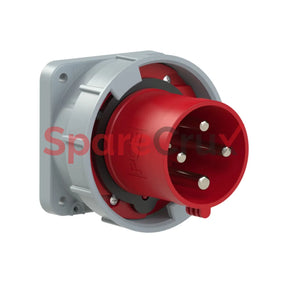 634-6 | Pce Cee - Flanged Plug Straight 63A 4P 6H Ip67 Power Twist