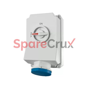 6571 | Mennekes Cee Wall Mounted Fused Receptacles Switched With Mechanical Duo-Interlock 63Amp 2 +