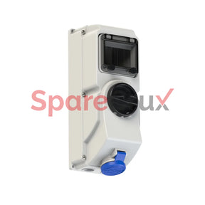 7613-6 | Pce Cee - Switched Interlocked Socket Din 16A 3P 6H Ip44/Ip54