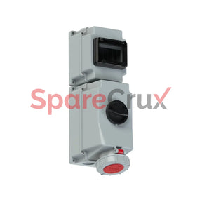 76342-6 | Pce Cee - Switched Interlocked Socket Din 63A 4P 6H Ip66/Ip67