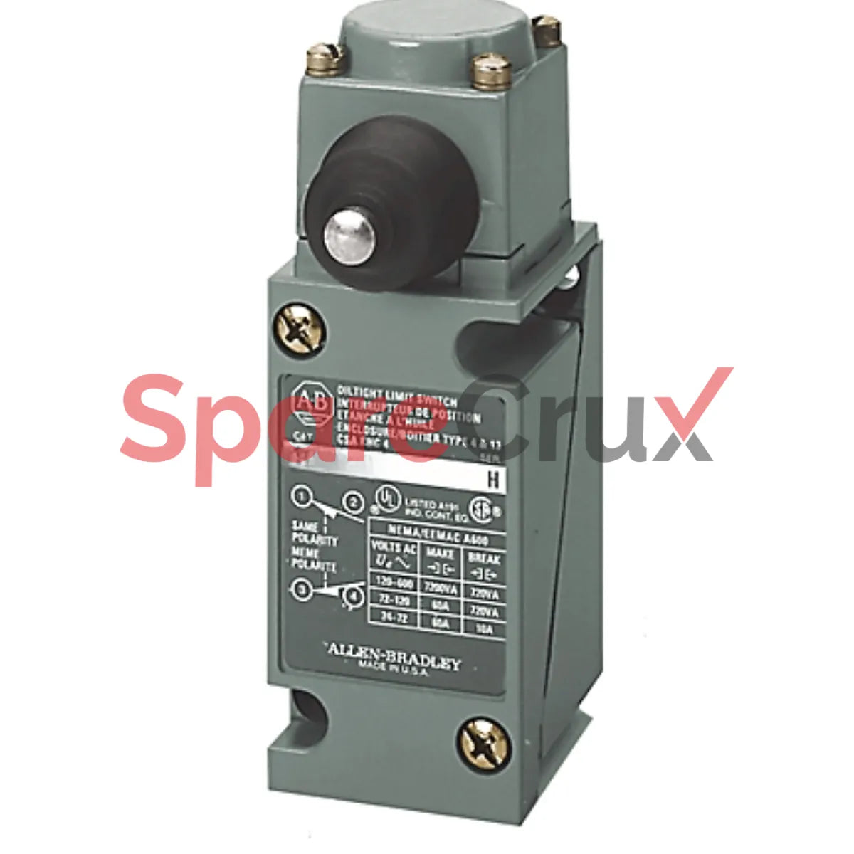 802T-CP | ALLEN BRADLEY | Metal Plug-In Oiltight Limit Switch