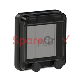900604S | Pce Fuse Window (Hinged) 4 Modules Ip66/Ip67 (Black)