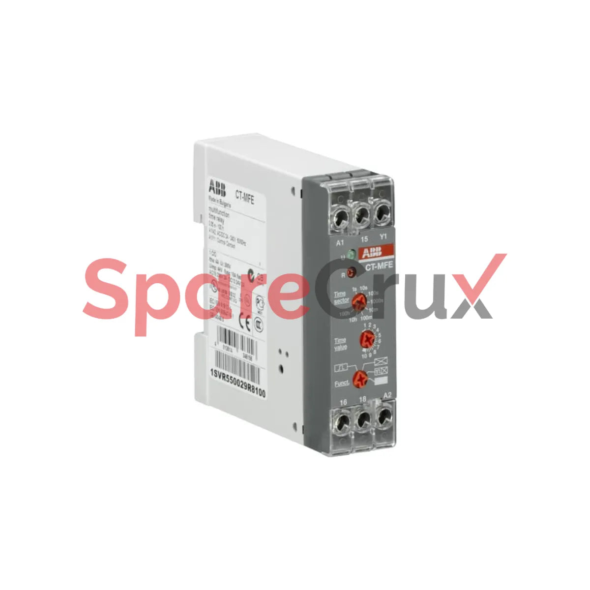 1SVR550029R8100 | ABB | Time relay, Multifunction 1c/o, 0.05s-100h, 24-240VAC/DC