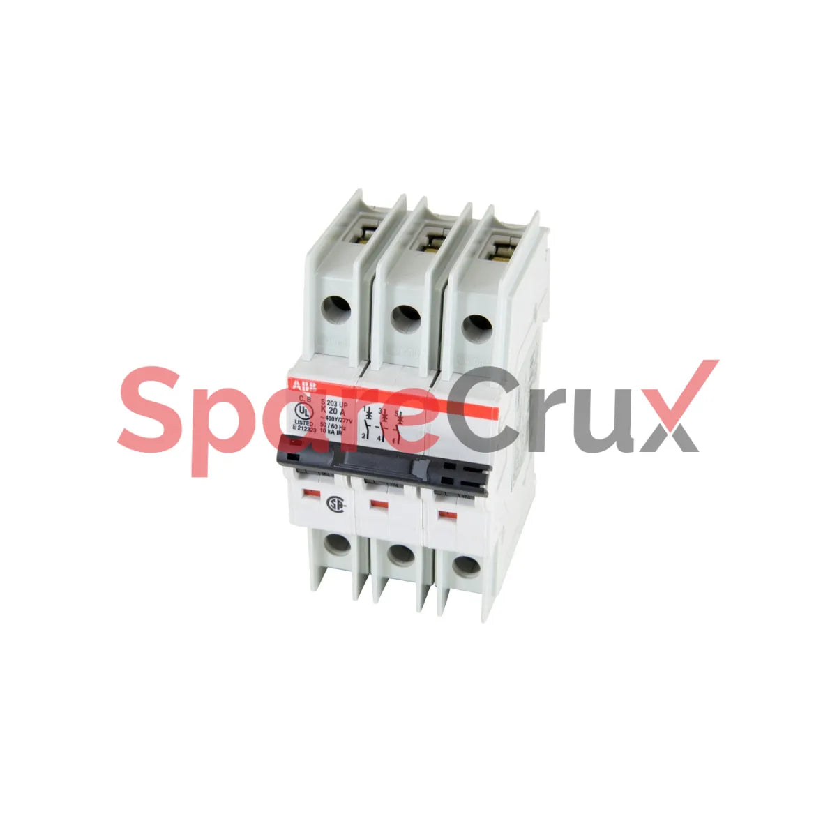 S203UP-K20 | ABB | Circuit Breaker, Branch Protection, K Curve, 3-P, 20A, 10kA