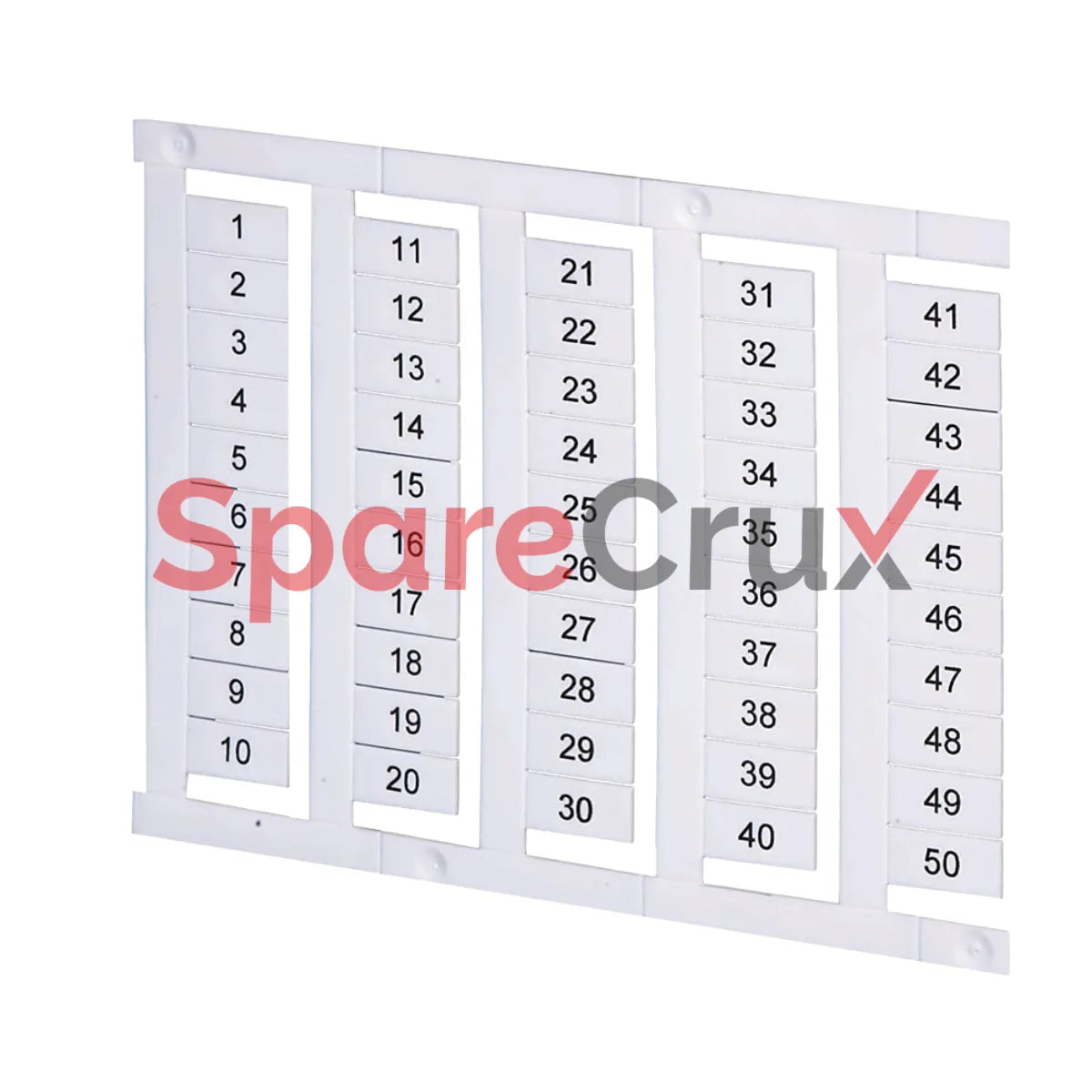 1492-MS8X12H1-50 | ALLEN BRADLEY | Marker Card, Horizontal, Numbered 1-50, 8mm X 12mm, 1492 Series