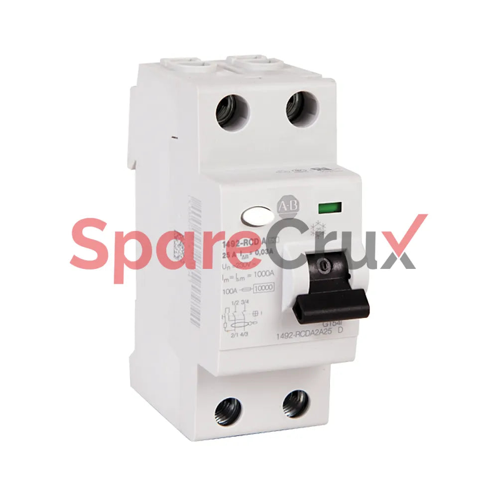 1492-RCDA2A25 | ALLEN BRADLEY | Dispositif de courant résiduel, bipolaire, 25 A, sensibilité 30 mA, type A 