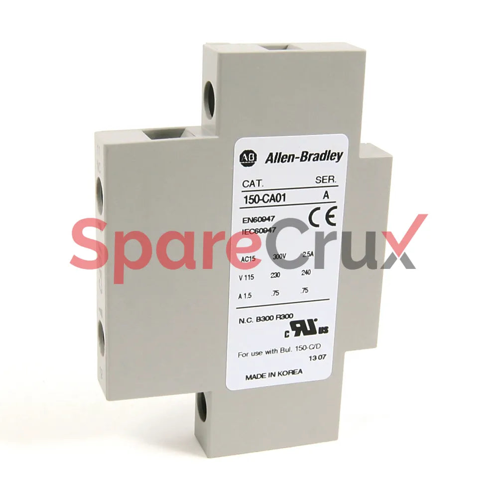 150-CA01 | ALLEN BRADLEY | SMC-3, Control Accessory, Auxiliary Contact Block, 1NO (Normally Open)