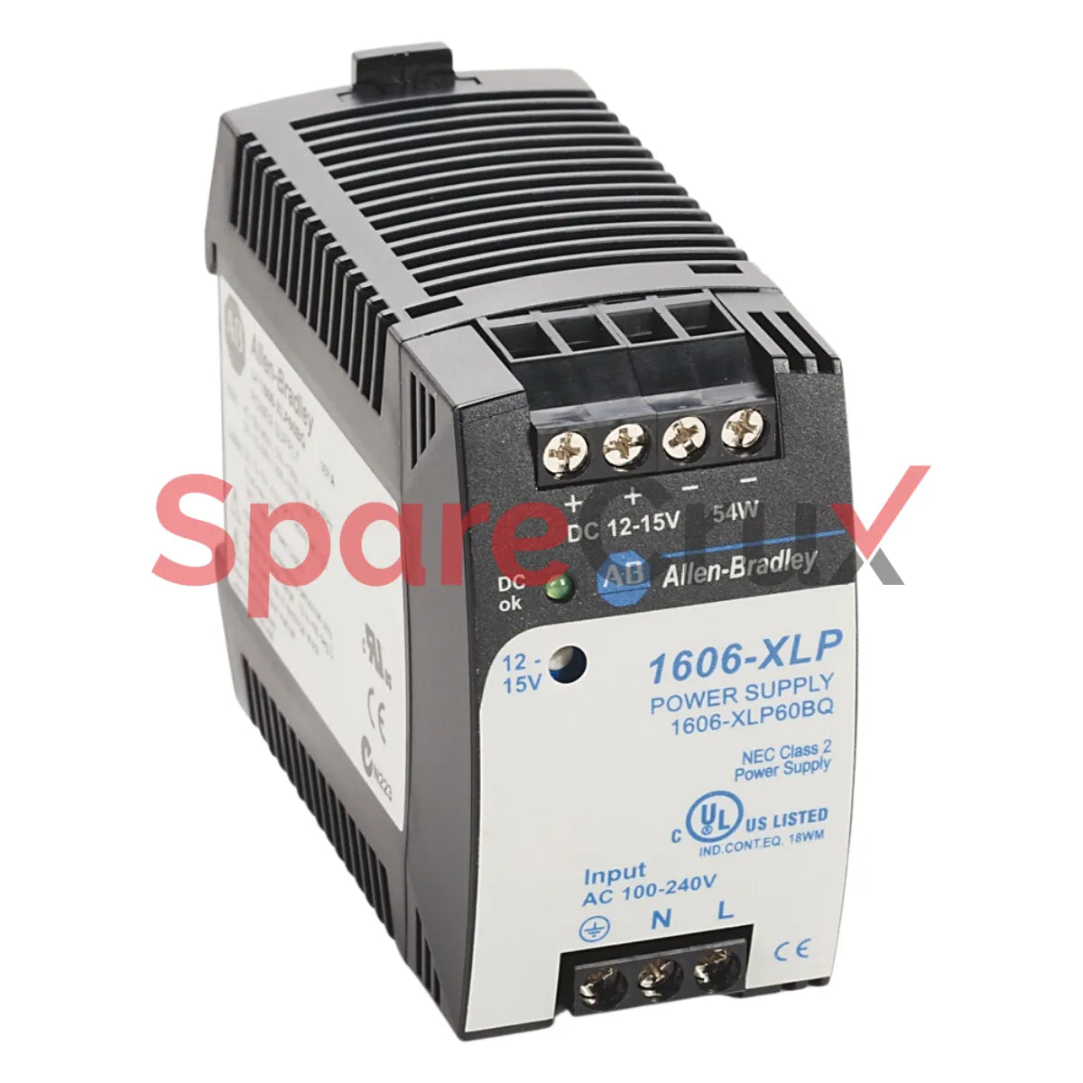 1606-XLP60BQ | ALLEN BRADLEY | Compact Power Supply, 12-15V DC, 54W, 100-240V AC Input Voltage