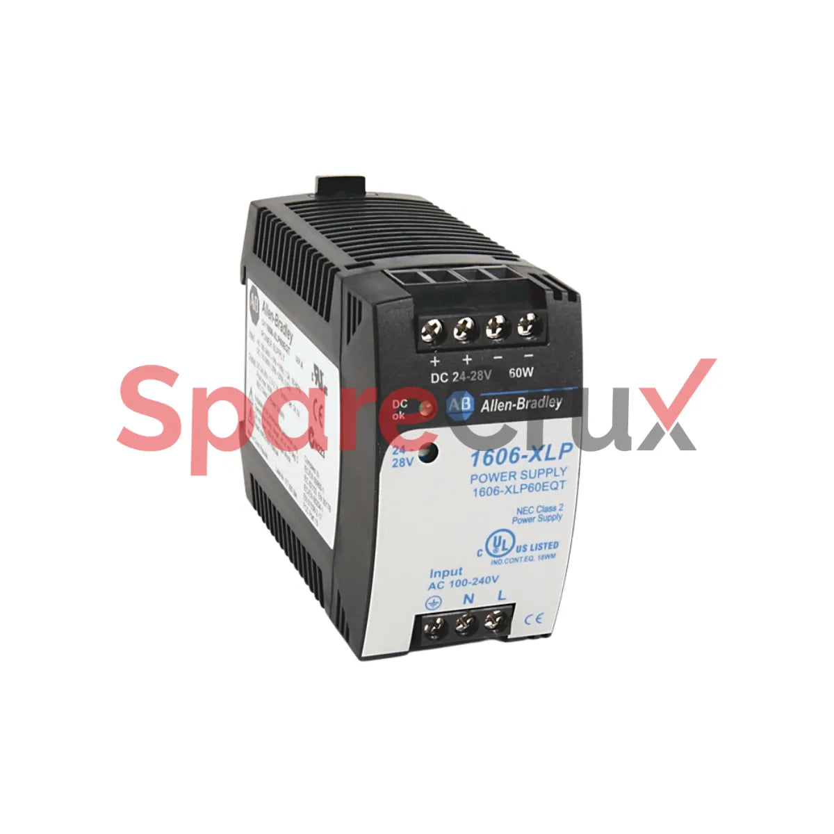 1606-XLP60EQT | ALLEN BRADLEY | Compact Power Supply, 24-28V DC, 60W, 100-240V AC / 110-300V DC Input Voltage