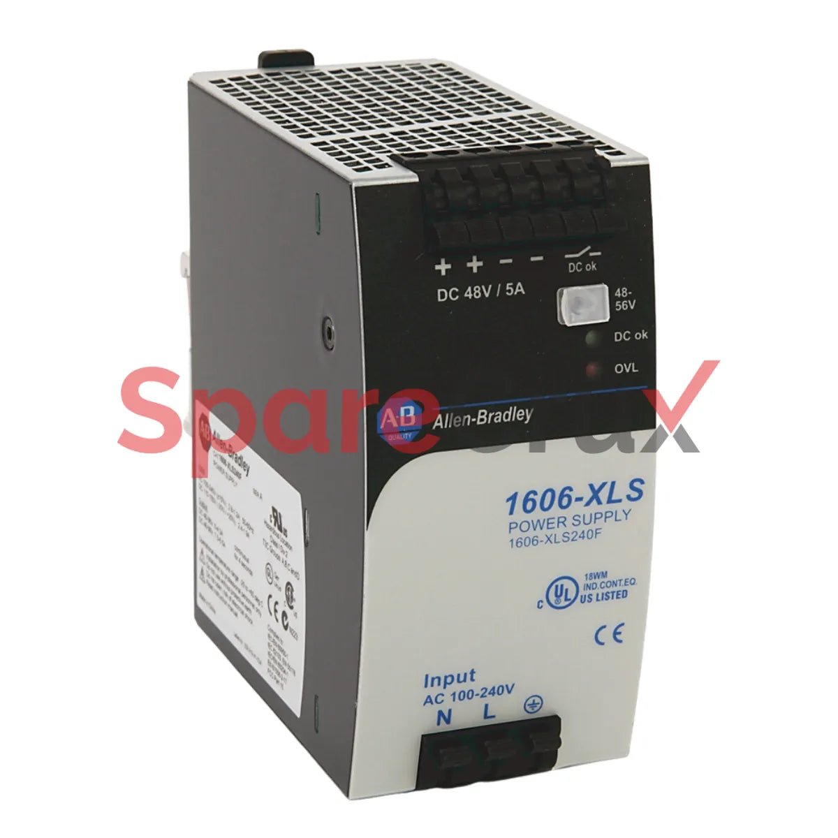 1606-XLS240F | ALLEN BRADLEY | Performance Switched Mode Power Supply, 24V DC, 5A, 240W, Single-Phase Input