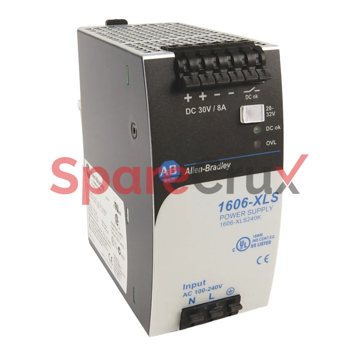 1606-XLS240K | ALLEN BRADLEY | Performance Switched Mode Power Supply, 24V DC, 10A, 240W, Single-Phase Input