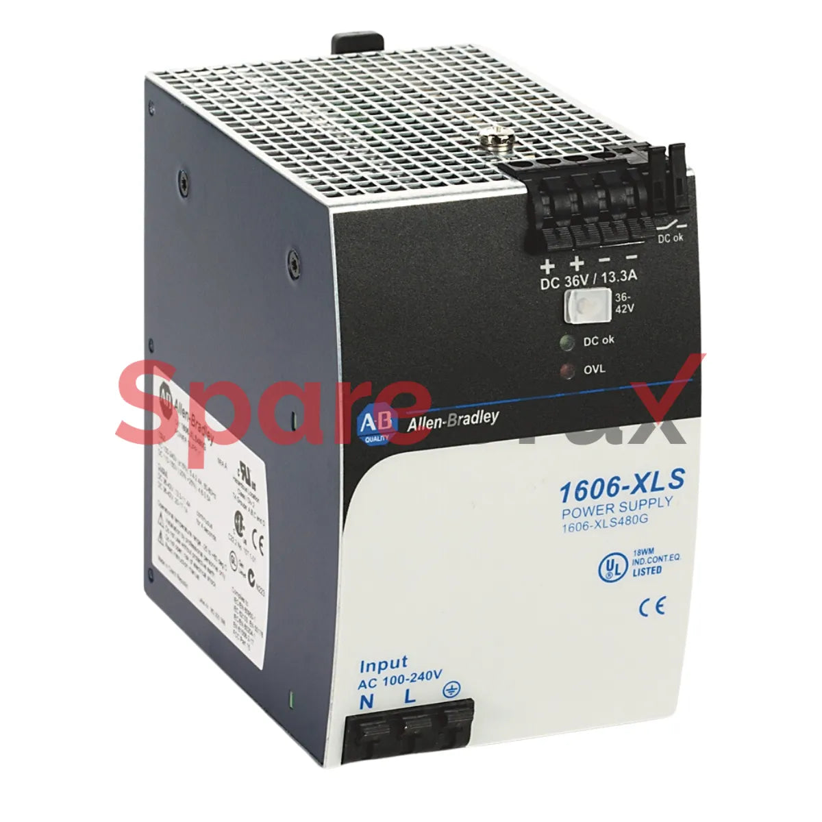 1606-XLS480G-3 | ALLEN BRADLEY | Performance Power Supply, 36-42V DC, 480W, 13.3A Output, 3-Phase 380-480V AC Input