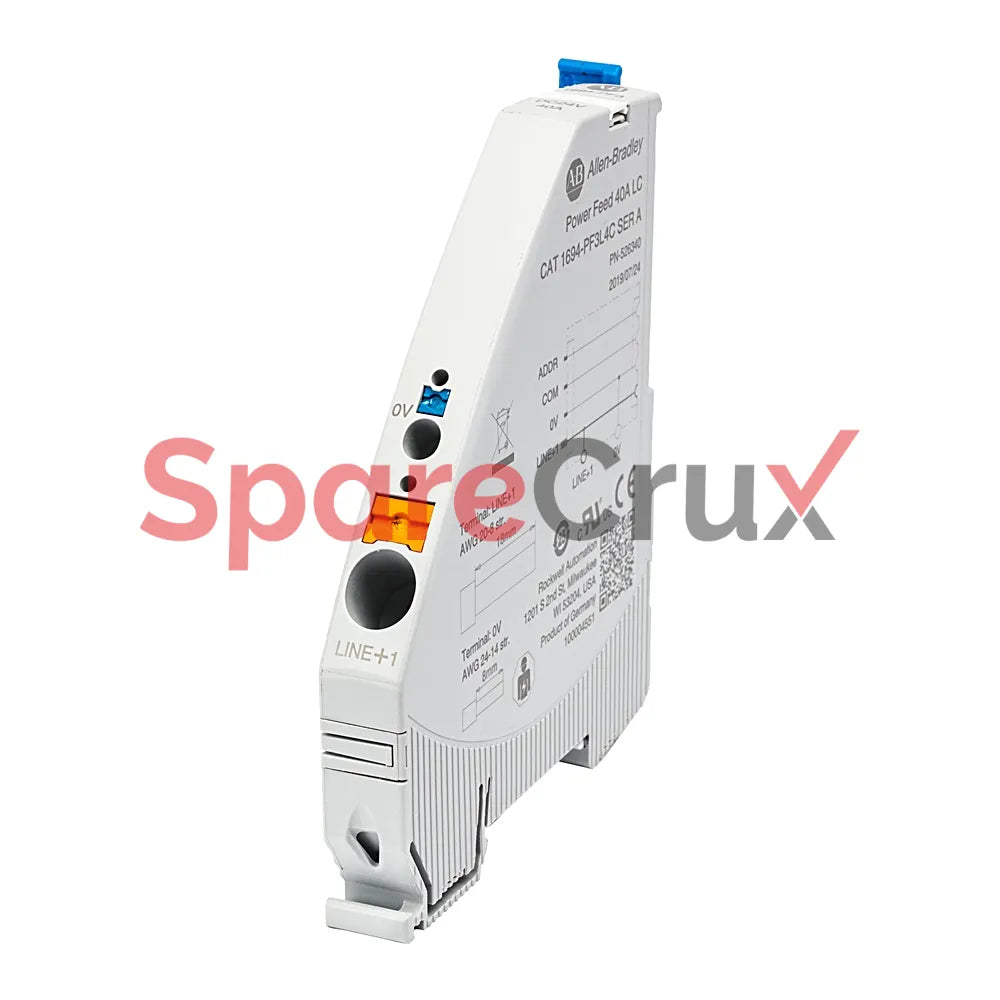 1694-PF3L4C | ALLEN BRADLEY | Power Feed Module, Middle or Right Position, 24V DC, Imax 40A, LINE connected
