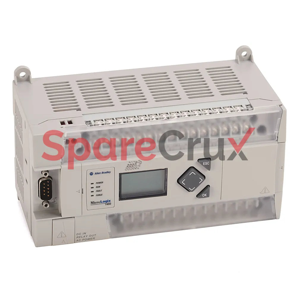 1766-L32BWAA | ALLEN BRADLEY | MicroLogix 1400 Controller with 20 Digital Inputs (24V DC), 12 Relay Outputs, LCD Display