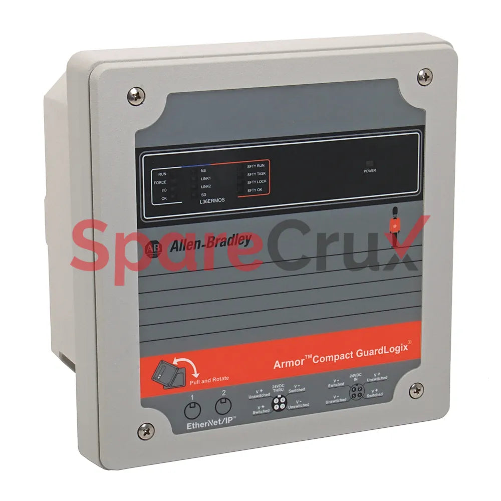 1769-L38ERMOS | ALLEN BRADLEY | Armor CompactLogix 5370 Controller with 5 MB Memory, Supports Integrated Motion, Safety Rated