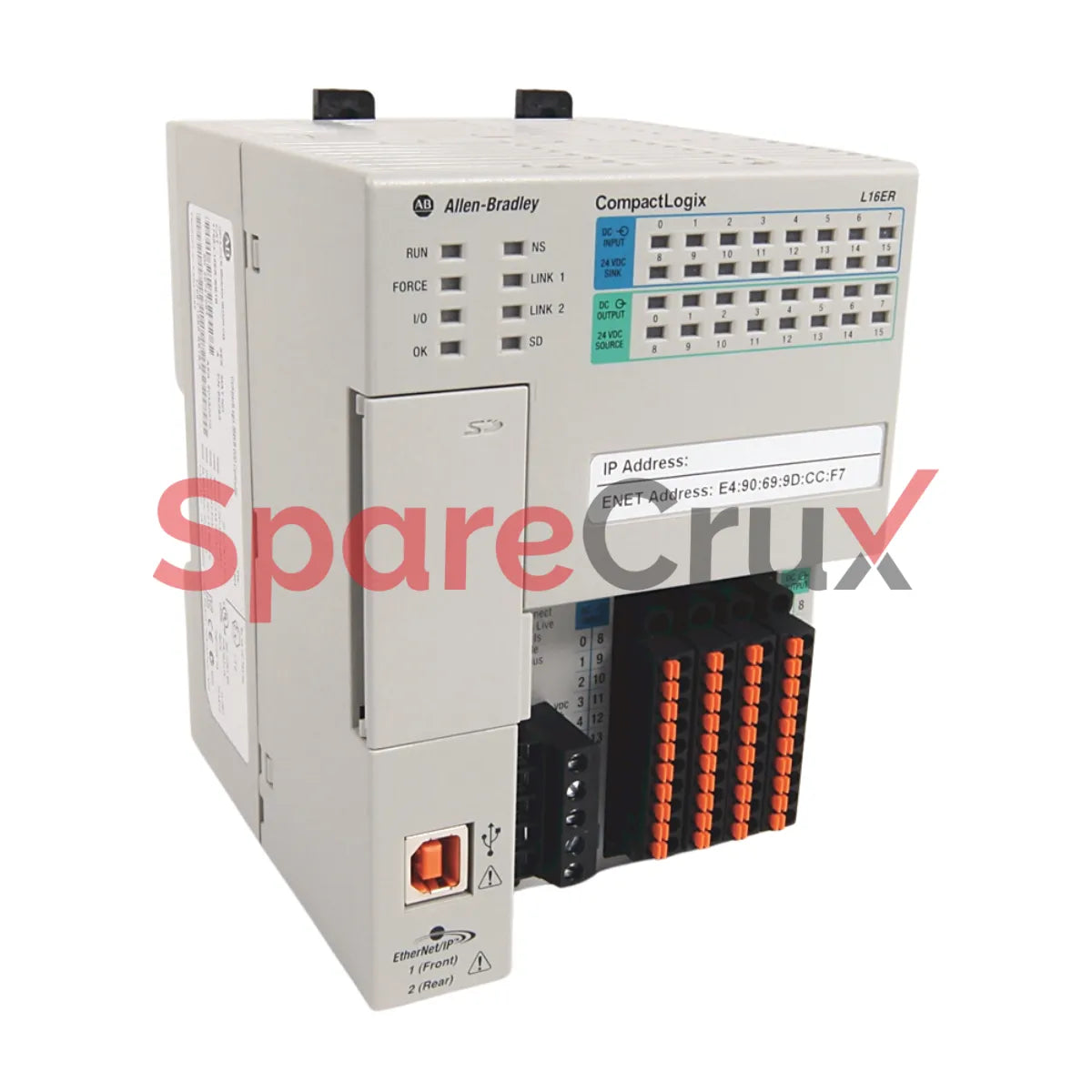 1769-L18ER-BB1B | ALLEN BRADLEY | CompactLogix 5370 L1 Controller with 512 KB Memory, 16 Digital Inputs, 16 Digital Outputs