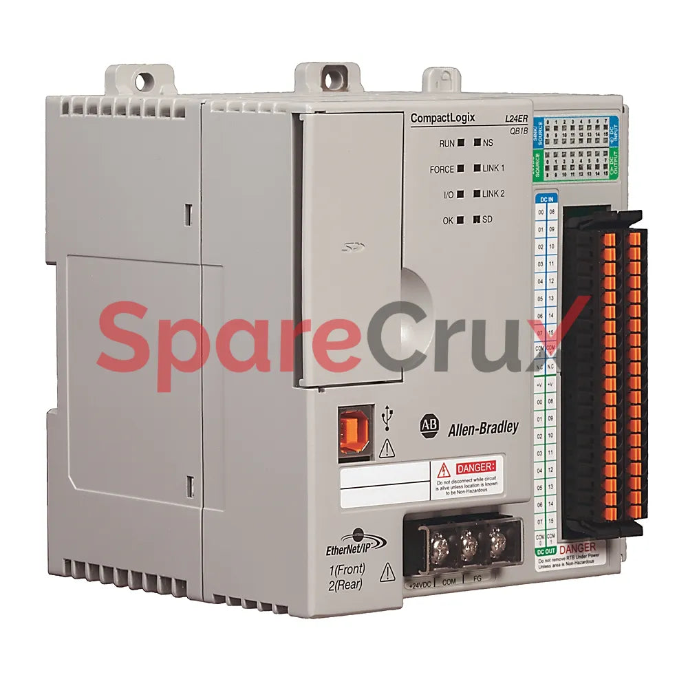 1769-L24ER-QB1B | ALLEN BRADLEY | CompactLogix 5370 L2 Controller with 1 MB Memory, 14 Digital Inputs, 10 Digital Outputs
