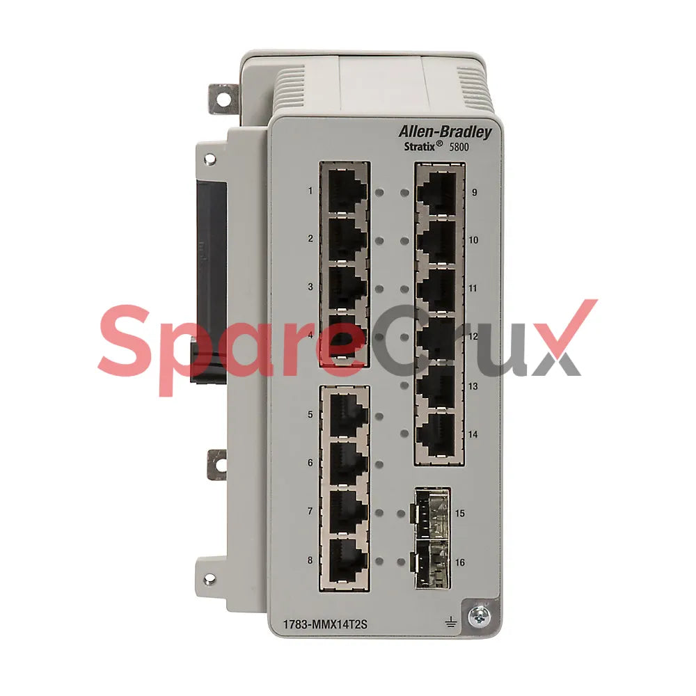 1783-MMX14T2S | ALLEN BRADLEY | Commutateur Ethernet géré Stratix 5700 avec 14 ports Fast Ethernet, 2 emplacements SFP.