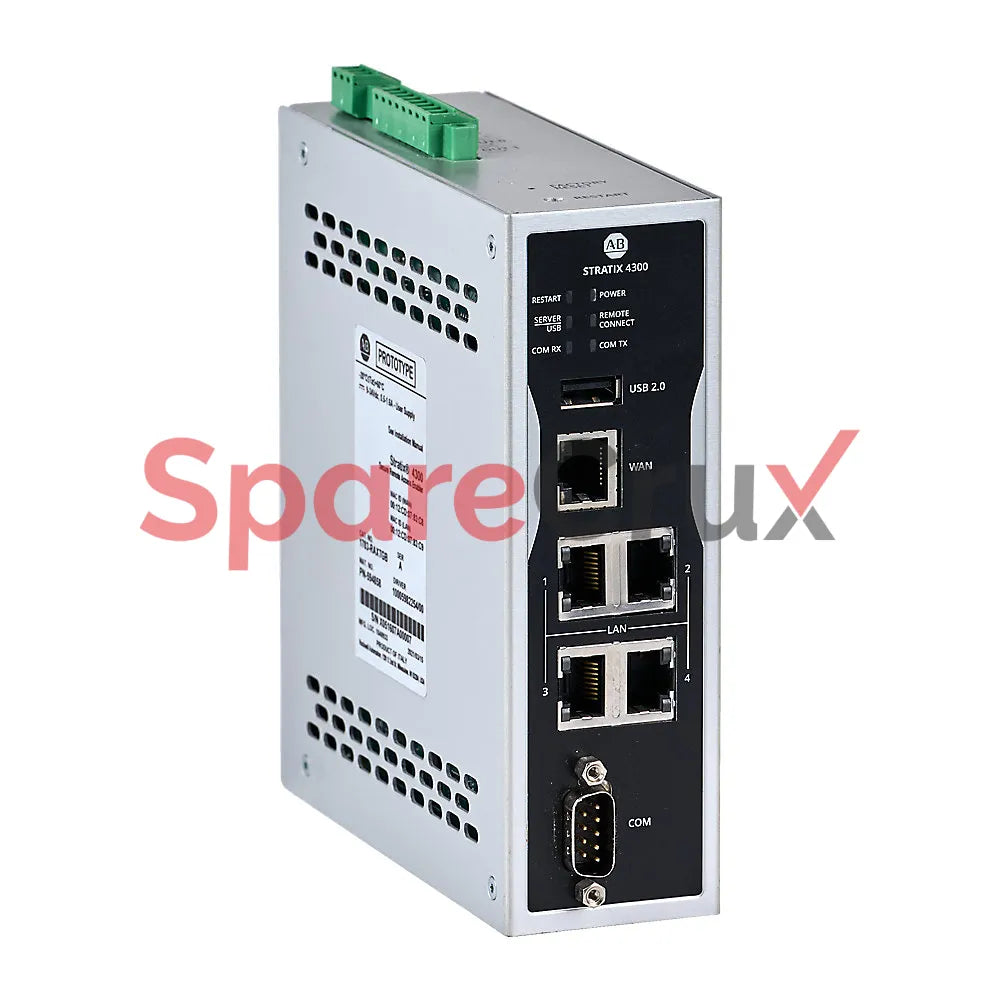 1783-RA5TGB | ALLEN BRADLEY | Stratix 4300 Remote Access Router with 5 Gigabit Ethernet ports, supporting VPN, NAT, and routing functionalities.