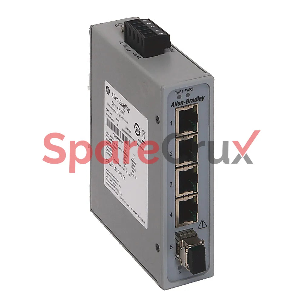 1783-US4T1H | ALLEN BRADLEY | Stratix 2000 Unmanaged Switch, 4 Copper + 1 Fiber Port (Hardened)