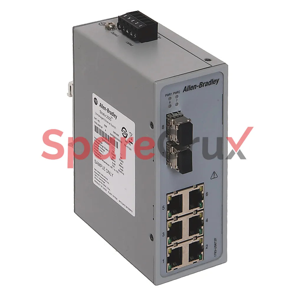 1783-US6T2F | ALLEN BRADLEY | Stratix 2000 Unmanaged Switch, 6 Copper + 2 Fiber Ports