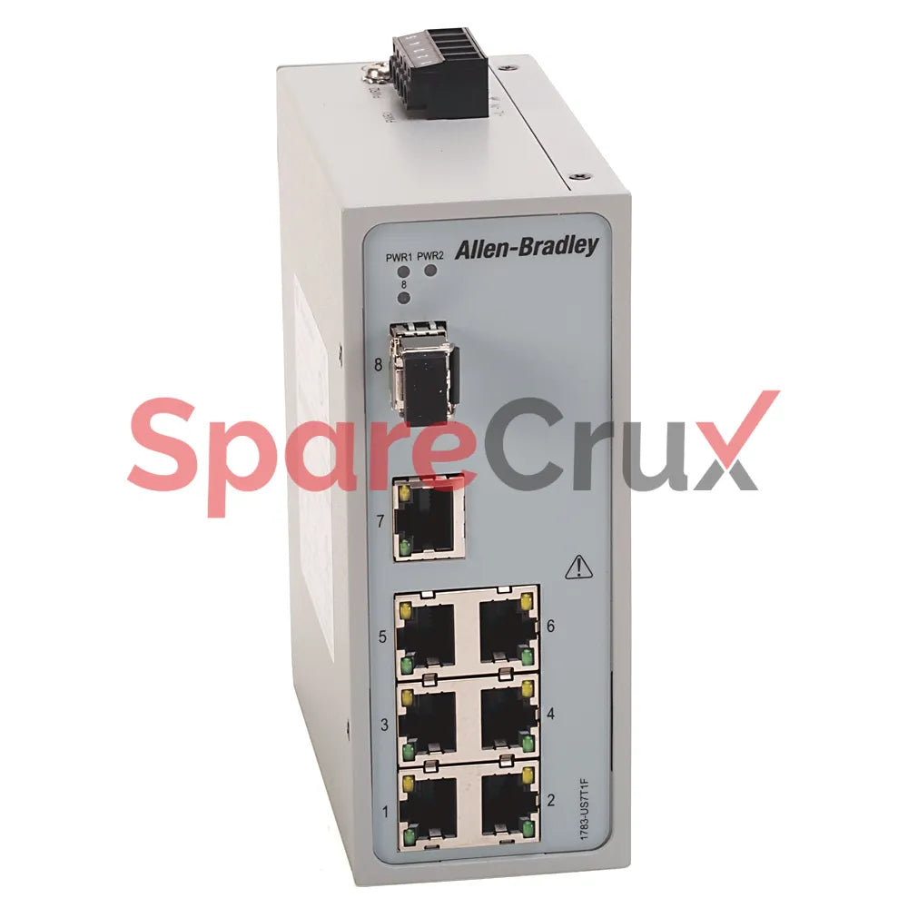 1783-US7T1F | ALLEN BRADLEY | Stratix 2000 Unmanaged Switch, 7 Copper + 1 Fiber Port