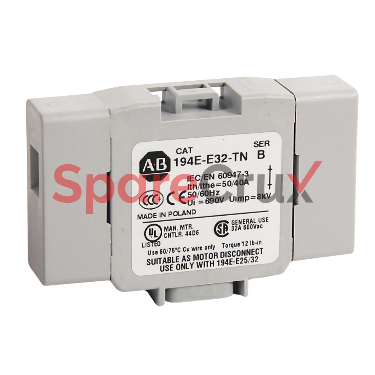 194E-E32-TN | ALLEN BRADLEY | 194E Neutral Terminal