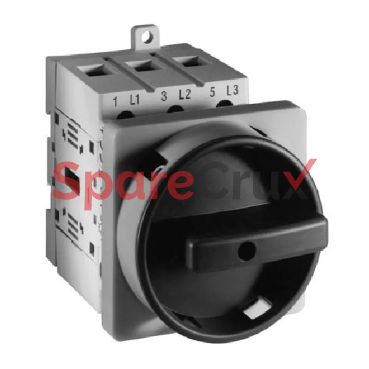 194E-Y80M-1753-6G | ALLEN BRADLEY | Interrupteur de charge 80 A, sous boîtier - Base/rail DIN, 90°, 6 pôles, boîtier métallique, fourni avec un actionneur gris/noir de type G
