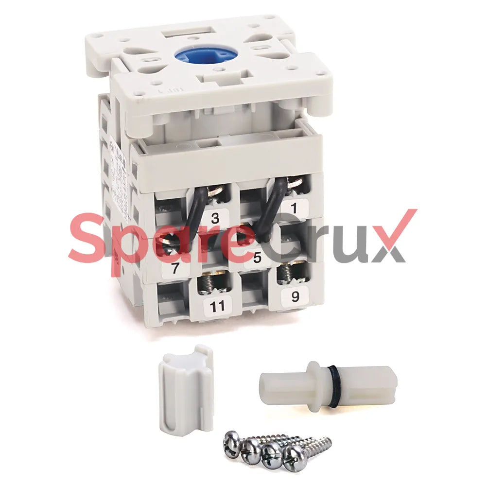 194L-E25-4531 | ALLEN BRADLEY | IEC Control and Load Switch, 25 A, 1-Pole, Step Switch 1-2-3-4-5-6 60°, Front/Door Mount