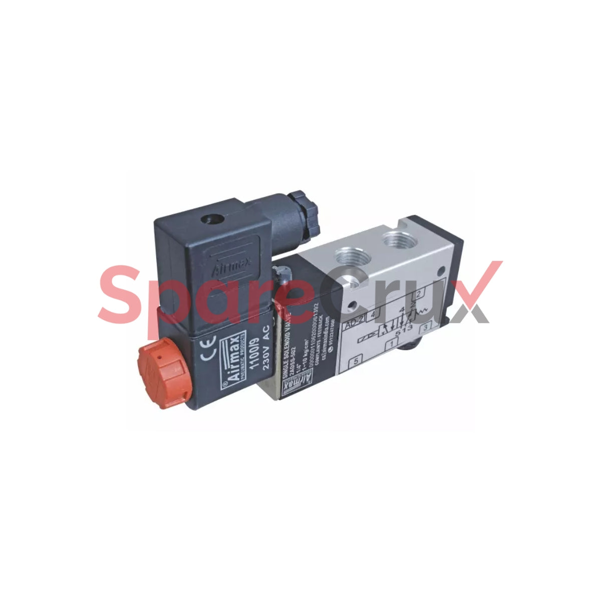 2ADSS-502 | AIRMAX |  5/2 Way Single Solenoid Valve