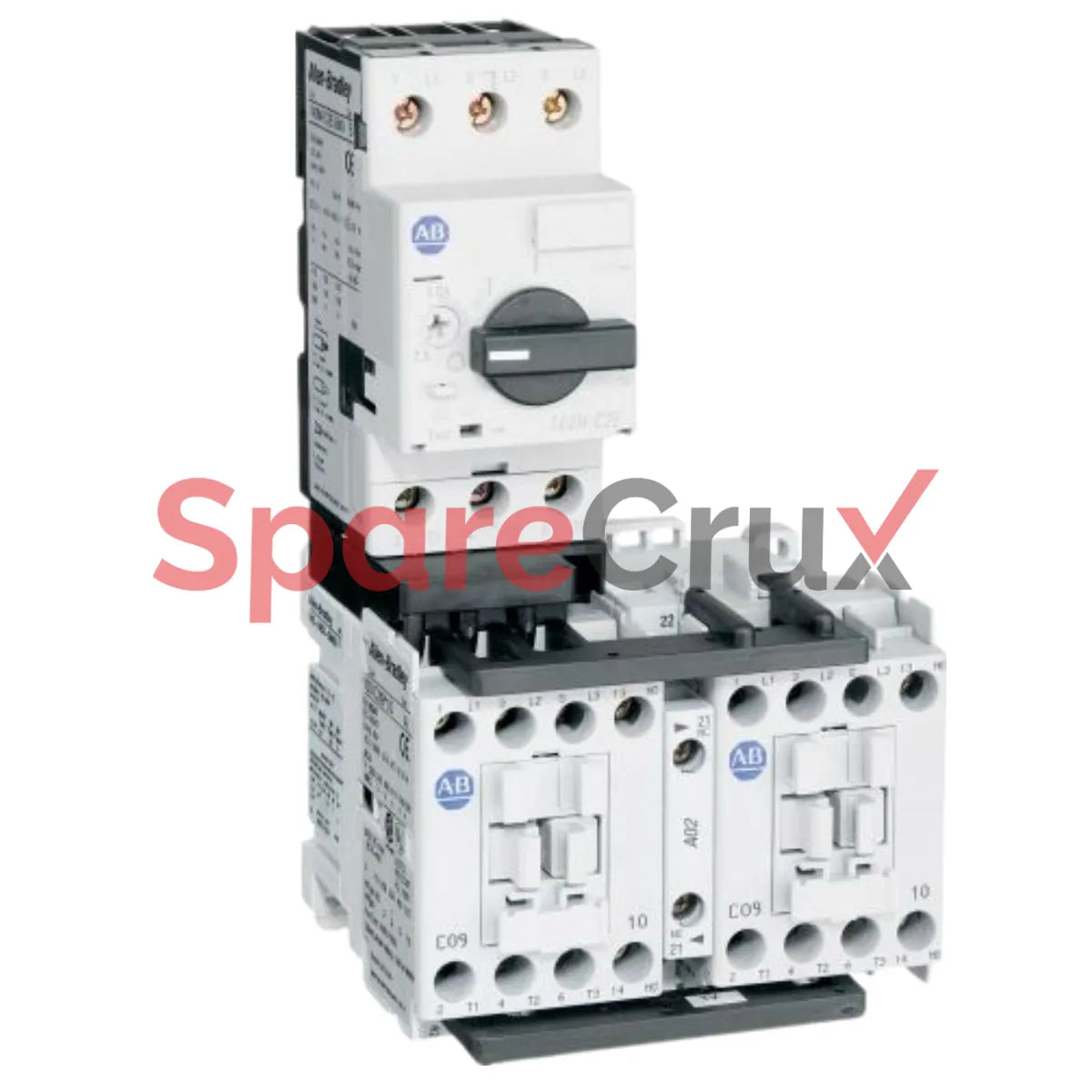191E-AND3-CC10B-TE | ALLEN BRADLEY | Economy Reversing Starter with Circuit Breaker, 6.3-10.0 A, 1 N.O. Auxiliary Contact, with TE Option