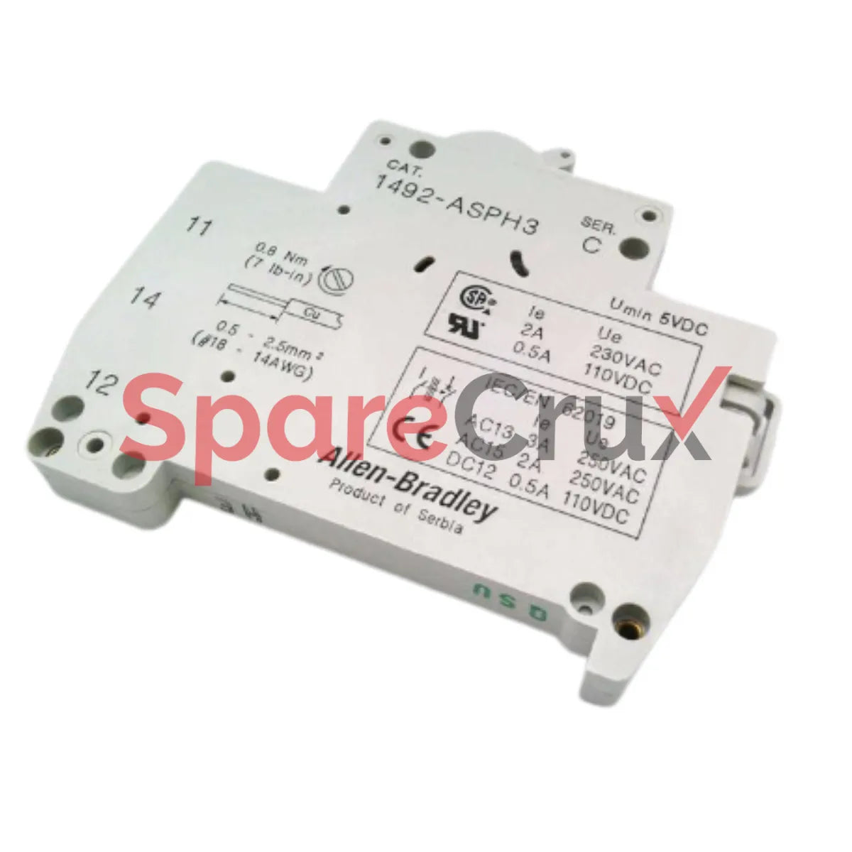 1492-ASPH3 | ALLEN BRADLEY | Auxiliary Contact