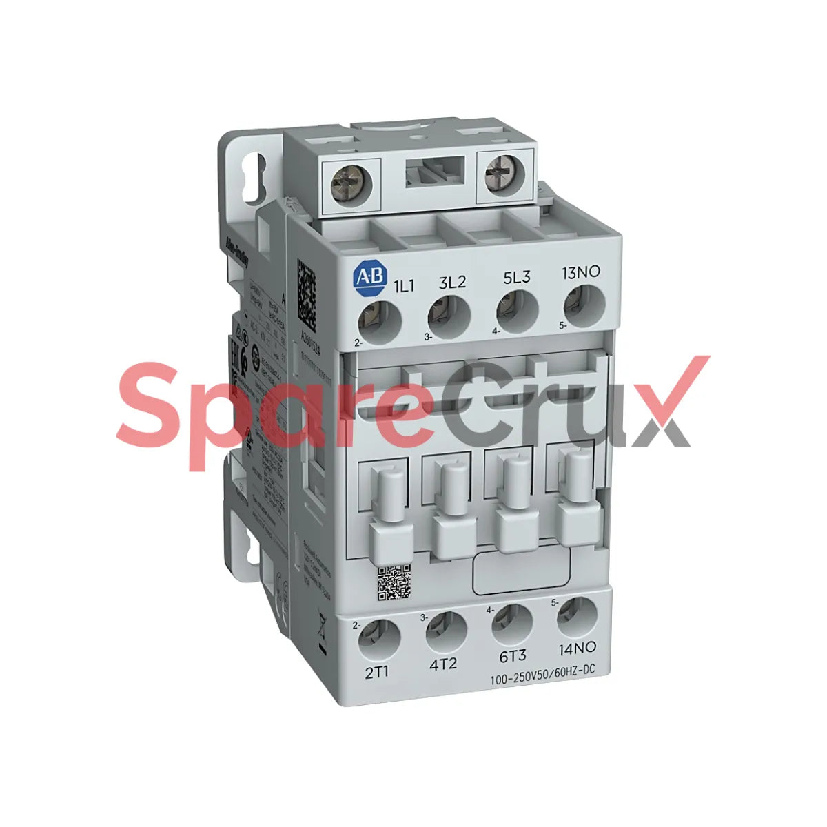 100-E16KY200 | ALLEN BRADLEY | Contacteur 100-E MCS-E, 16 A, service AC3, 48-130 V CA 50/60 Hz / 48-130 V CC, bobine électronique, configuration des contacts principaux 2 NO, 2 NF 