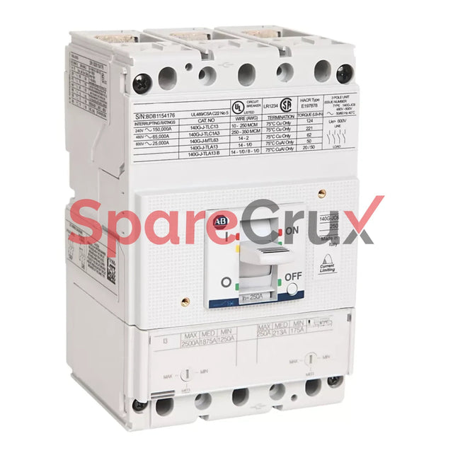 140G-Jc6F3-D25 | Allen Bradley 140G 125A Frame Molded Case Circuit-Breaker