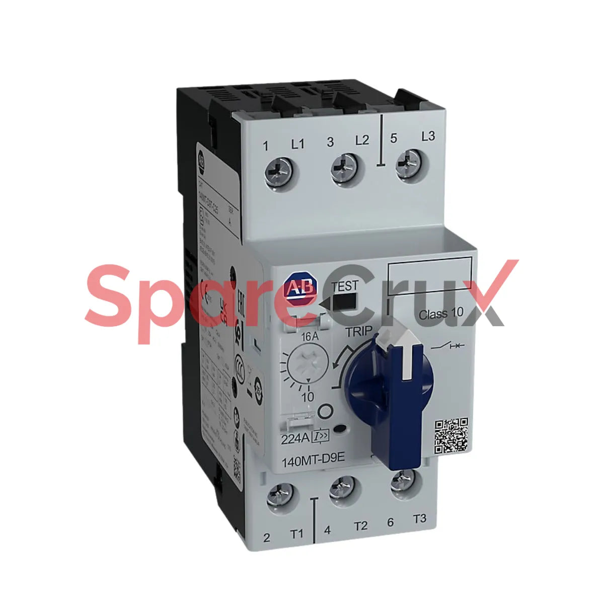 140MT-D9E-B16 | ALLEN BRADLEY | MPCB, Standard Magnetic Trip (Fixed at 14 x Ie), 1 - 4 A, Performance, Frame Size D9E, 1 NO + 1 NC, B Series