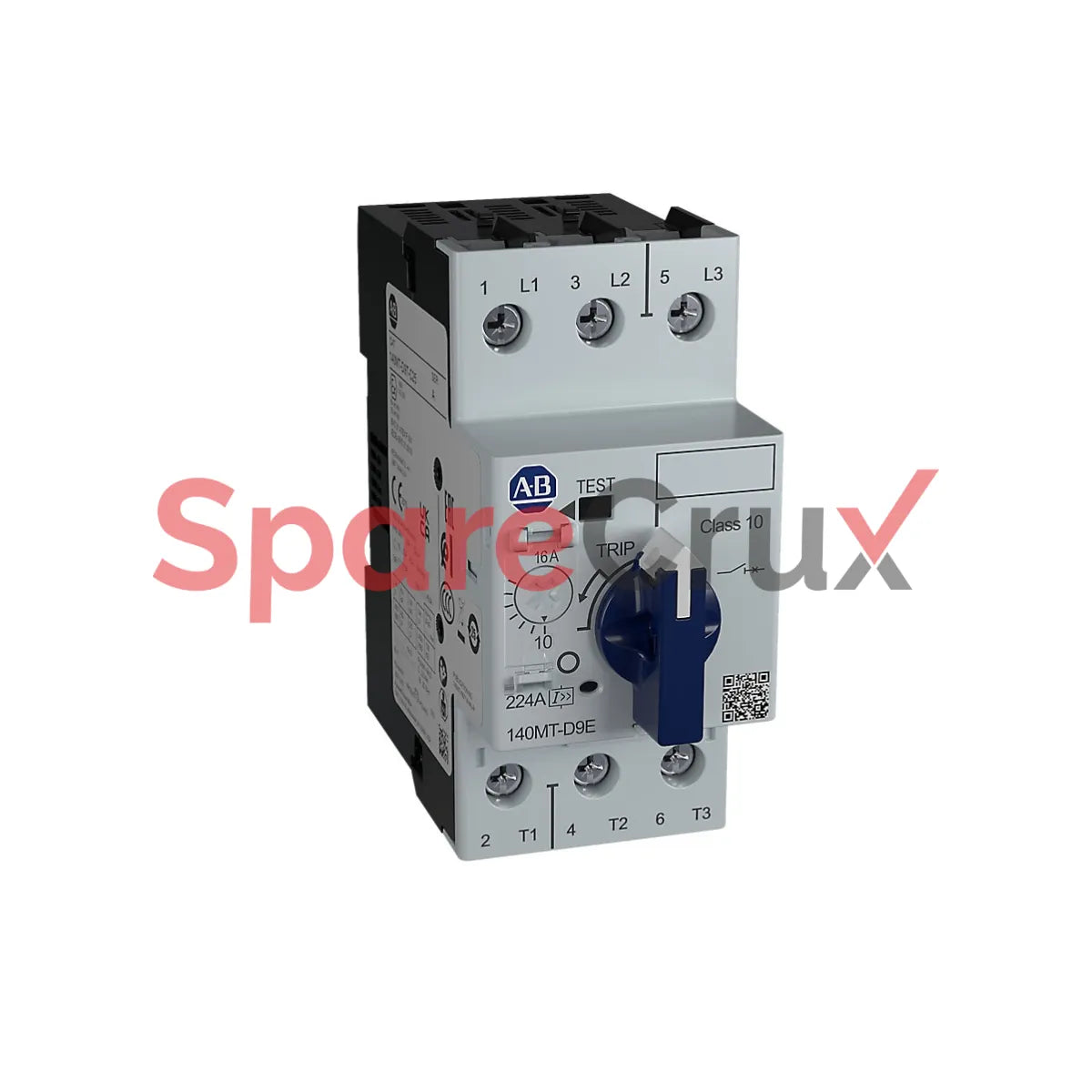 140MT-D9E-C16 | ألين برادلي | MPCB، رحلة مغناطيسية قياسية (مثبتة عند 14 × Ie)، 1 - 4 أمبير، أداء عالي، مقاس الإطار D9E، 1 NO + 1 NC، سلسلة C