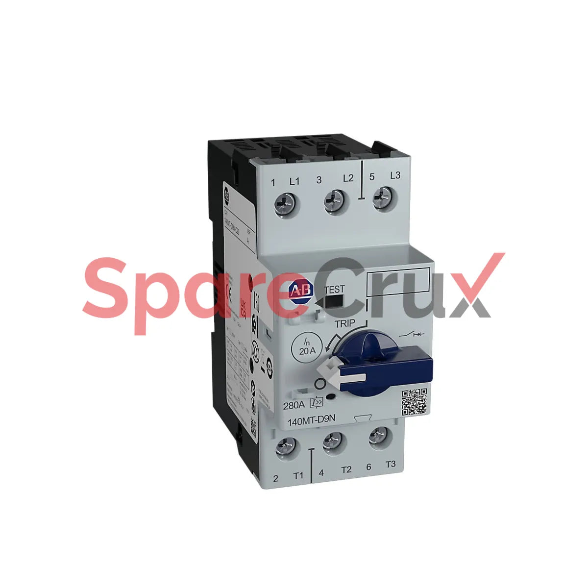 140MT-D9N-B63 | ALLEN BRADLEY | Motor Protection Circuit Breaker, D Frame, 63 A, Adjustable Thermal/Fixed Magnetic Trip