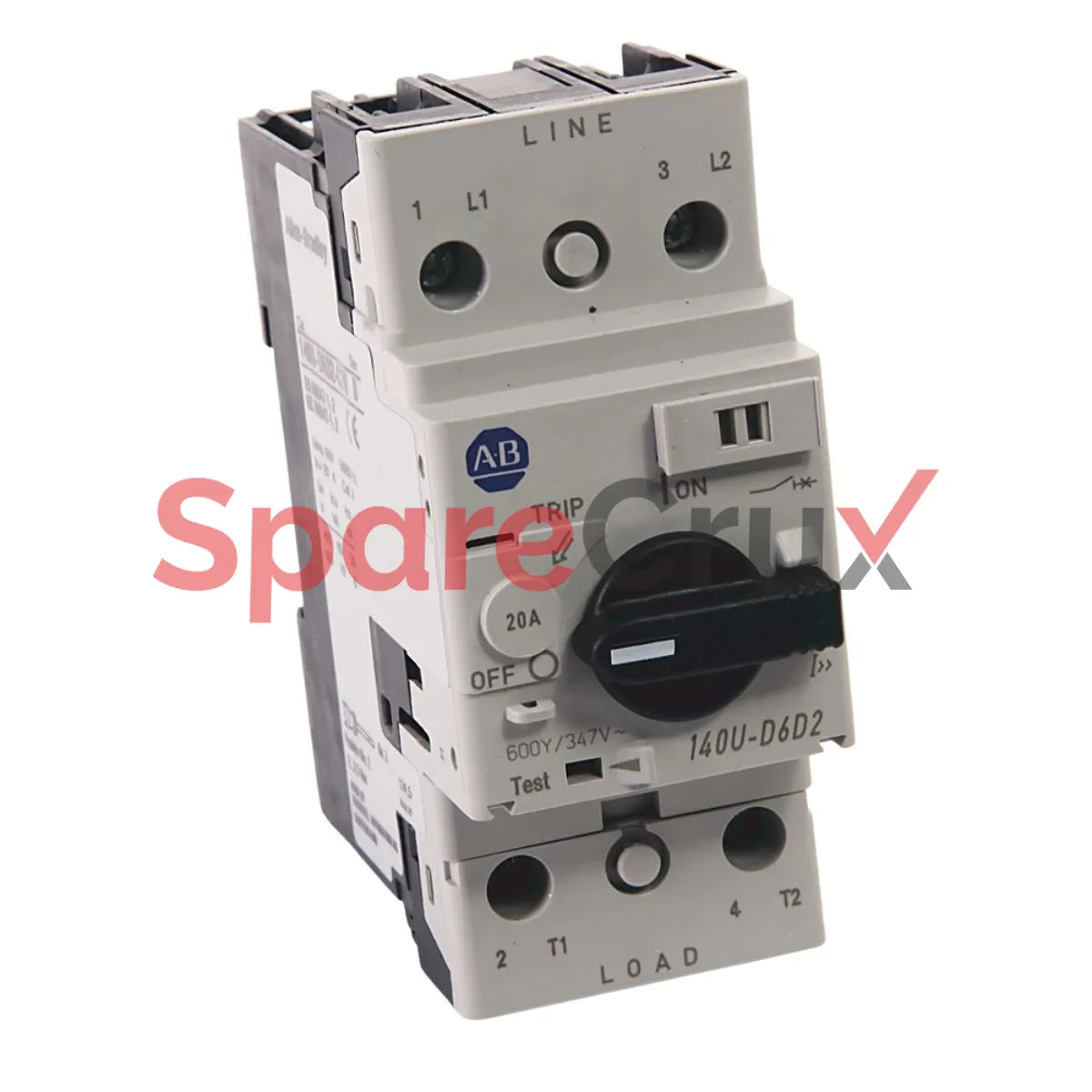 140U-D6D2-C20 | ALLEN BRADLEY | Disjoncteur de protection moteur 140U, châssis D, fonction de contrôle, 20 A